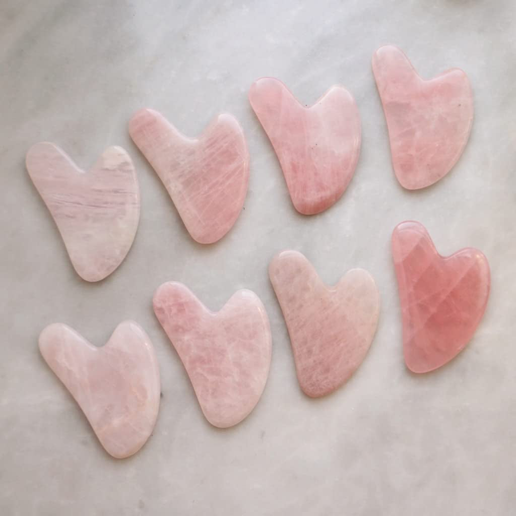 Mount Lai - the Rose Quartz Gua Sha Facial Lifting Tool | Gua Sha to Sculpt Facial Features + Release Tension Health & Beauty > Personal Care > Cosmetics > Cosmetic Tools > Skin Care Tools Mount Lai   