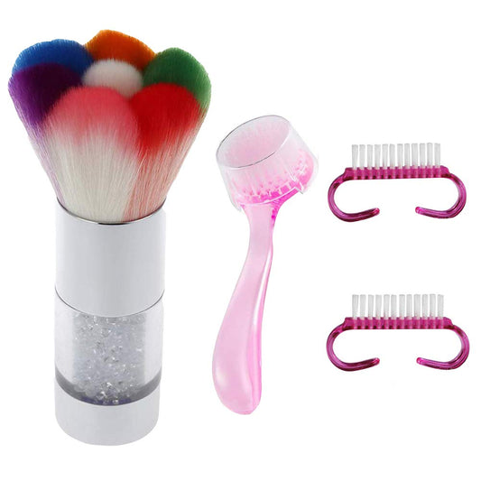 Nail Brushes Dust Cleaning for Acrylic UV Nails Art Powder Remover Manicure Pedicure Scrubbing Cleaner Tool Kits Health & Beauty > Personal Care > Cosmetics > Cosmetic Tools > Nail Tools Beuniar   