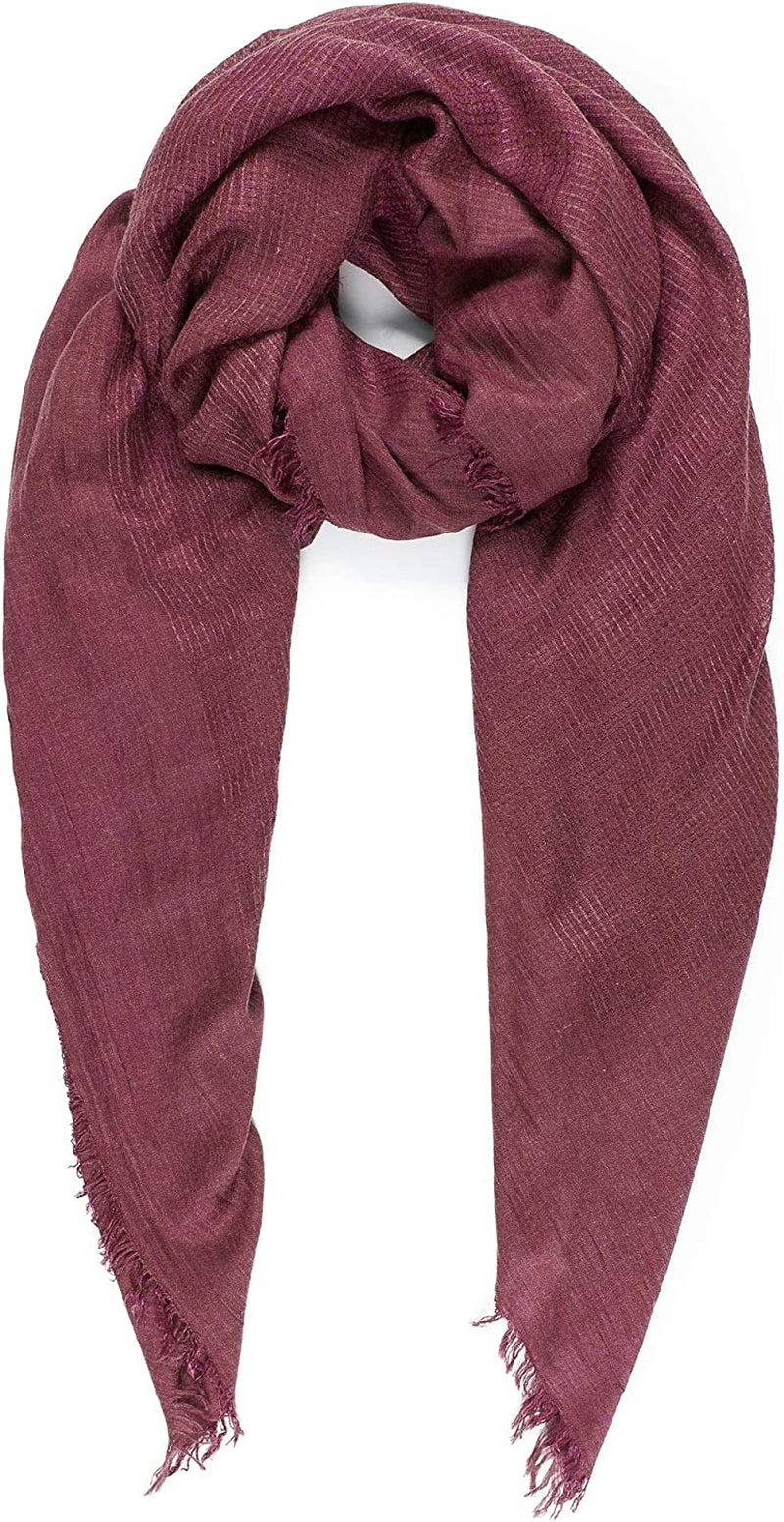Scarfs for Women Fashion Lightweight Solid Colors Wrap Shawl for Fall Winter Apparel & Accessories > Clothing Accessories > Scarves & Shawls MIMOSITO Waffle Textured, Ml02-r  