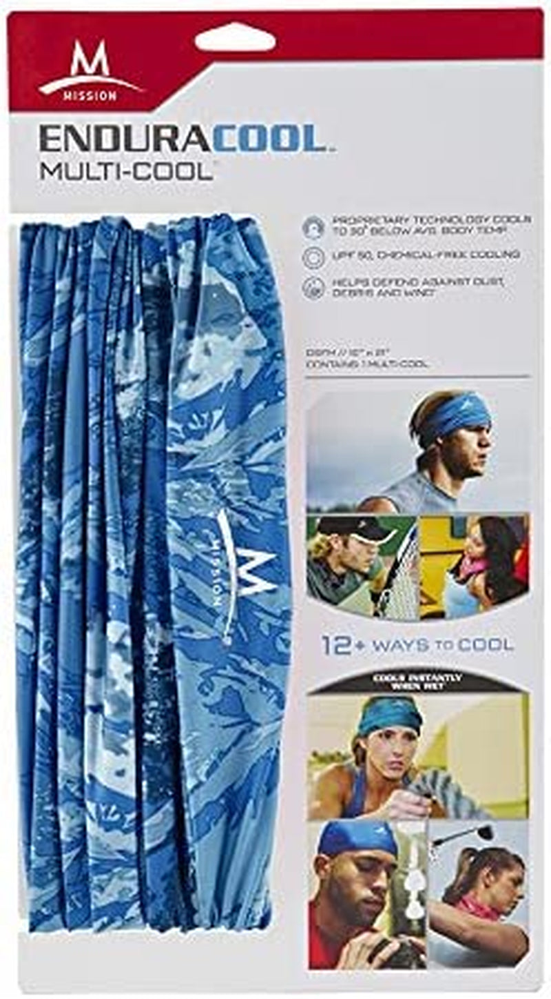 Mission Multi-Cool 12 in 1 Multifunctional Gaiter and Headwear Apparel & Accessories > Clothing Accessories > Headwear Mission Athlete Care   