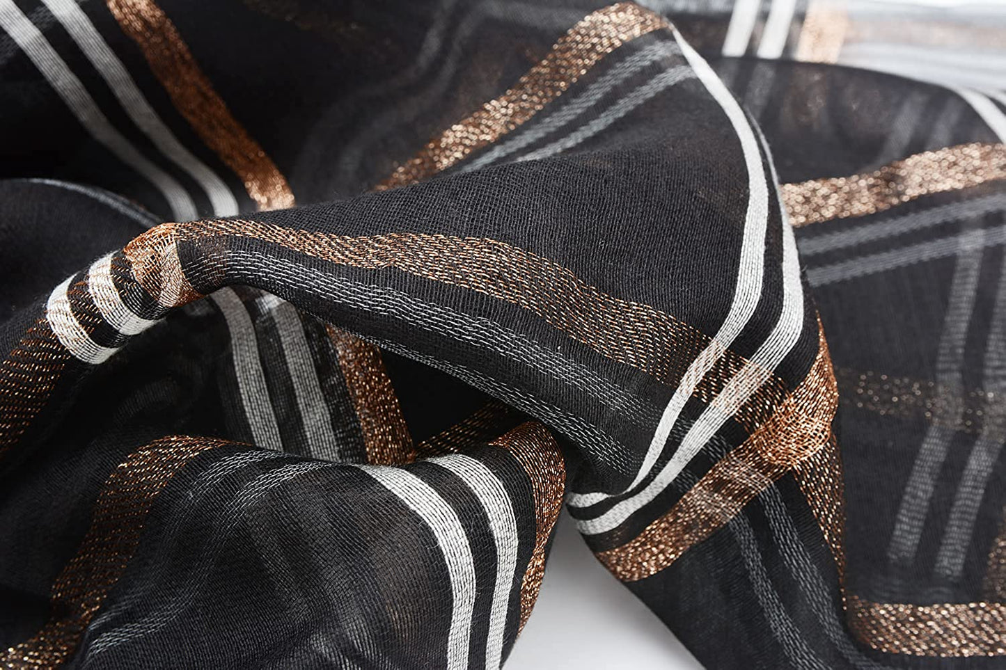 SNUG STAR Cotton Silk Scarf Elegant Soft Wraps Color Shade Scarves for Women Apparel & Accessories > Clothing Accessories > Scarves & Shawls SNUG STAR   