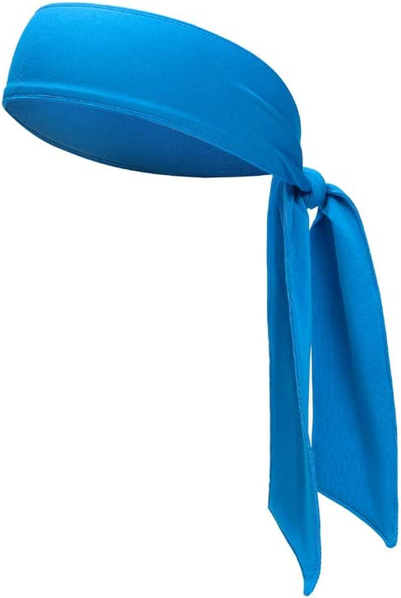 Sports Headband - Head Tie Tennis Tie Hairband - Sweatbands Headbands Wristbands Head Wrap - Ideal for Working Out,Tennis Apparel & Accessories > Clothing Accessories > Bandanas & Headties DEMIL 1pcs-blue  