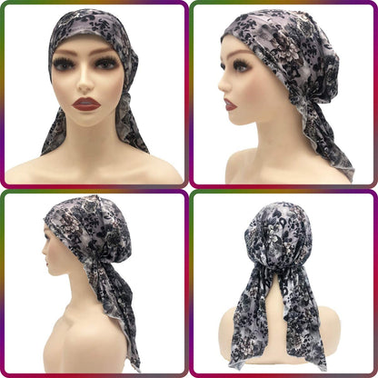 Pre Tied Head Covers Sets Chemo Beanies for Women Slip on Lightweight Chemo Bandana Turban Apparel & Accessories > Clothing Accessories > Headwear JarseHera   