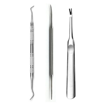 Ingrown Toenail Treatment Tool Ingrown Toenail File Cuticle Removal Pedicure Manicure Set Foot Care Kits Cuticle Fork Pusher Double Headed Toenail Groove Cleaner (Life017I) Health & Beauty > Personal Care > Foot Care Lifextol   