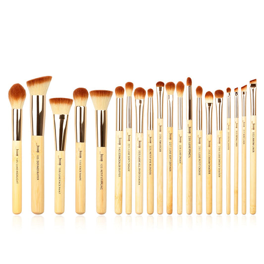Jessup Brand 20Pcs Beauty Bamboo Professional Makeup Brushes Set Make up Brush Tools Kit Foundation Powder Brushes Eye Shader T145 Health & Beauty > Personal Care > Cosmetics > Cosmetic Tools > Makeup Tools Jessup   