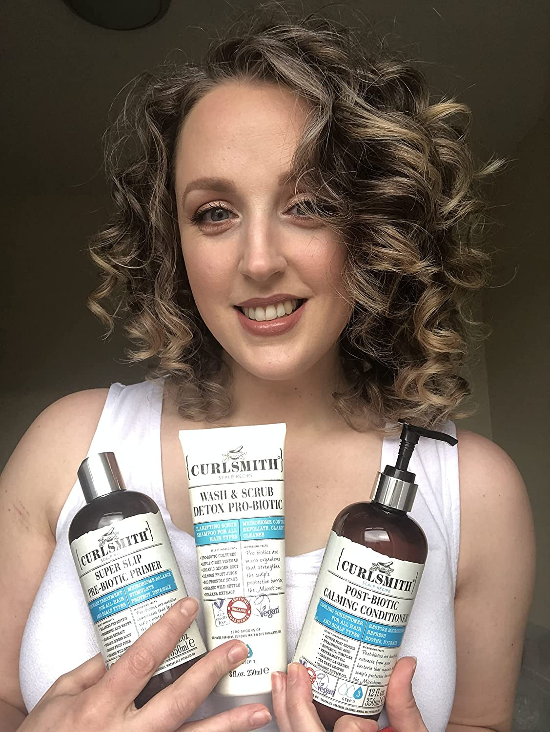 Curlsmith - Detox Kit - Vegan Microbiome Scalp System for Any Hair Type (2 X 12 Fl Oz, 1 X 8 Fl Oz) Health & Beauty > Personal Care > Hair Care CURLSMITH   