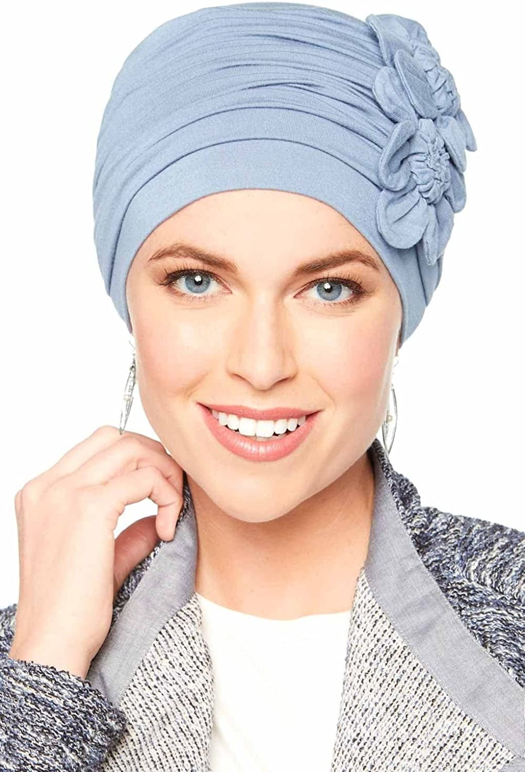Cardani Flapper Turban - Vintage Flapper Hat in Soft Viscose from Bamboo Apparel & Accessories > Clothing Accessories > Headwear Cardani Luxury Bamboo - Sapphire One Size 