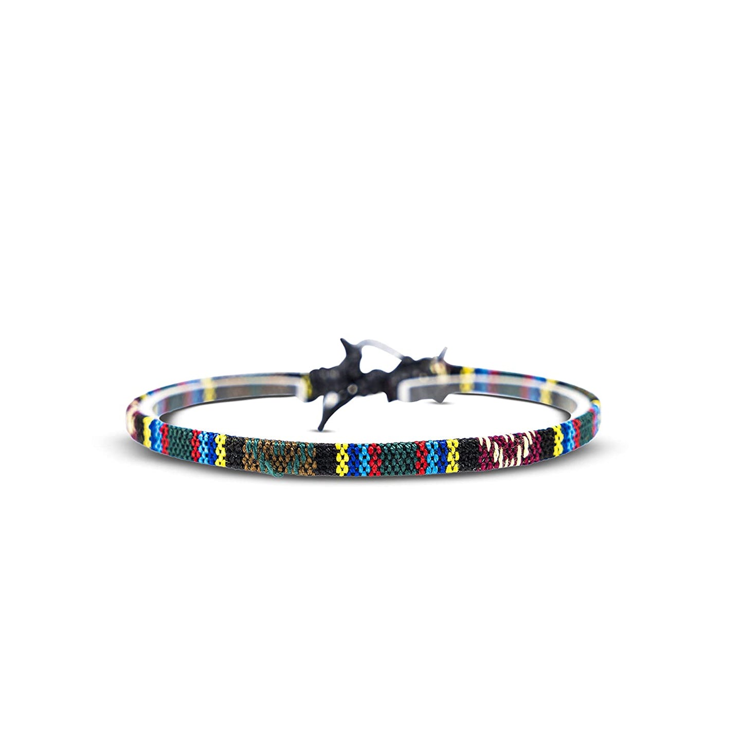 Boho Surfer Bracelet Women & Men - Braided Summer Beach Bracelet - Handmade Festival Accessories - Thin Friendship Bracelets - 100% Waterproof & Adjustable - Ethnic Hippie Style Jewelry (Blue-White) Apparel & Accessories > Jewelry > Bracelets Made by Nami Aztec  