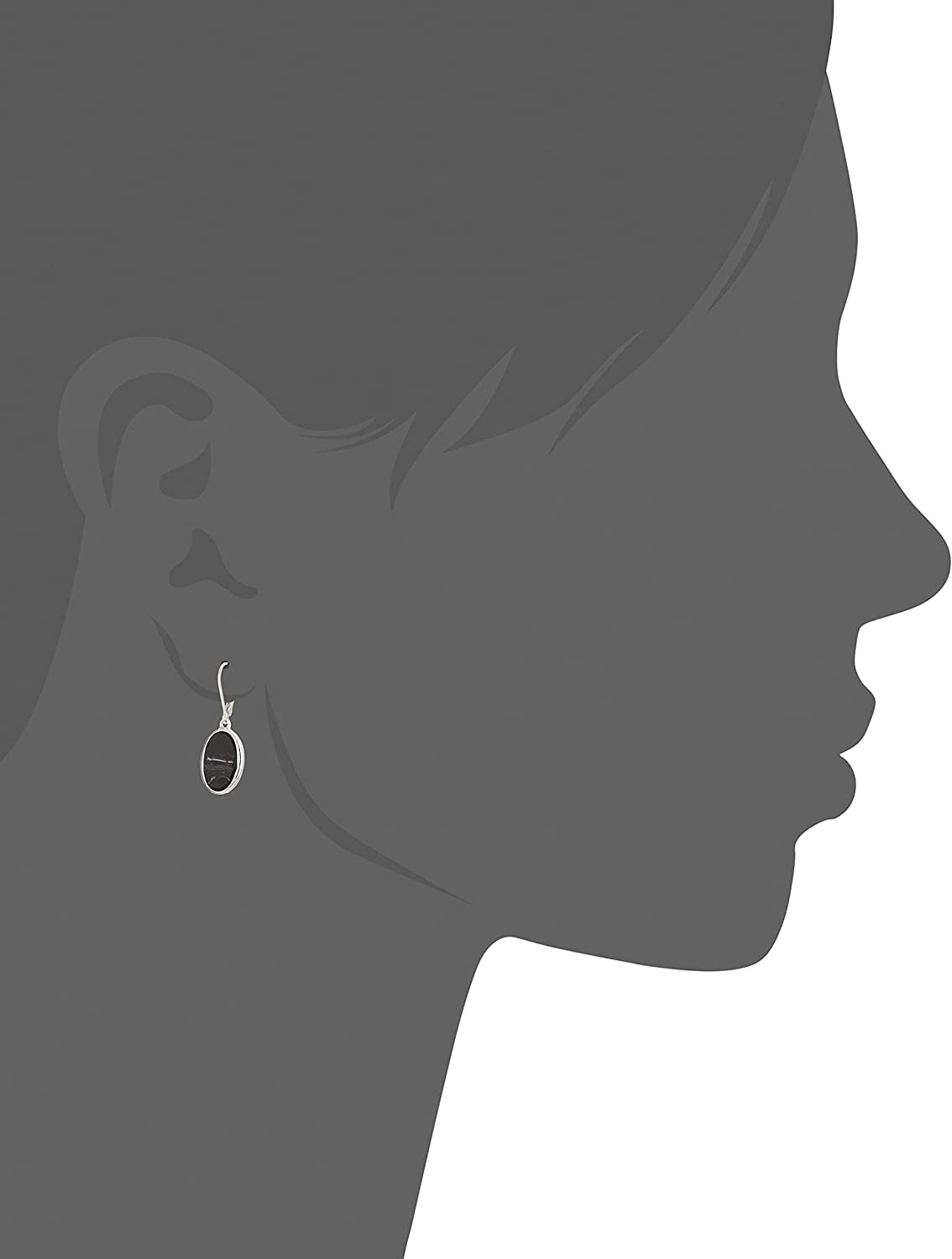 Nine West Women'S Silvertone and Jet Black Drop Earrings Apparel & Accessories > Jewelry > Earrings NINE WEST   