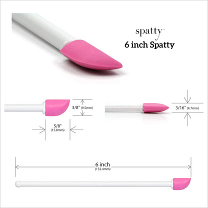 The Spatty & Spatty Daddy, Last Drop Spatula, Two Piece Set (6" and 12"), Pink, Reusable, Flexible, as Seen on Shark Tank, 2 Count (Pack of 1) Health & Beauty > Personal Care > Cosmetics > Cosmetic Tools > Makeup Tools Spatty   