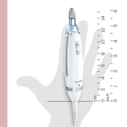 Beurer MP62 Professional Nail Drill Kit, Portable Electric File Machine with 10 Attachments & 10 Sanding Bands, Efile Dremel for Acrylic Gel Manicure and Pedicure, LED Light, with Storage Case Health & Beauty > Personal Care > Foot Care Beurer   