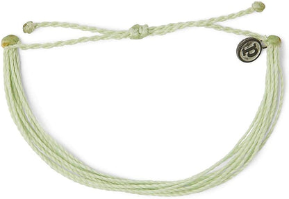Pura Vida Jewelry Bracelets Solid Bracelet - 100% Waterproof and Handmade W/Coated Charm, Adjustable Band Apparel & Accessories > Jewelry > Bracelets Pura Vida Solid Mint Green  