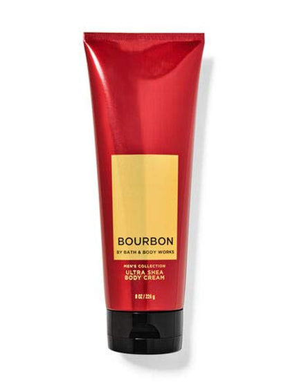 Bath & Body Works Bourbon - Ultra Shea Body Cream 8 Oz, 2-In-1 Hair + Body Wash 10 Oz & Deodorizing Body Spray 3.7 Oz - Set Health & Beauty > Personal Care > Cosmetics > Bath & Body Bath & Body Works   