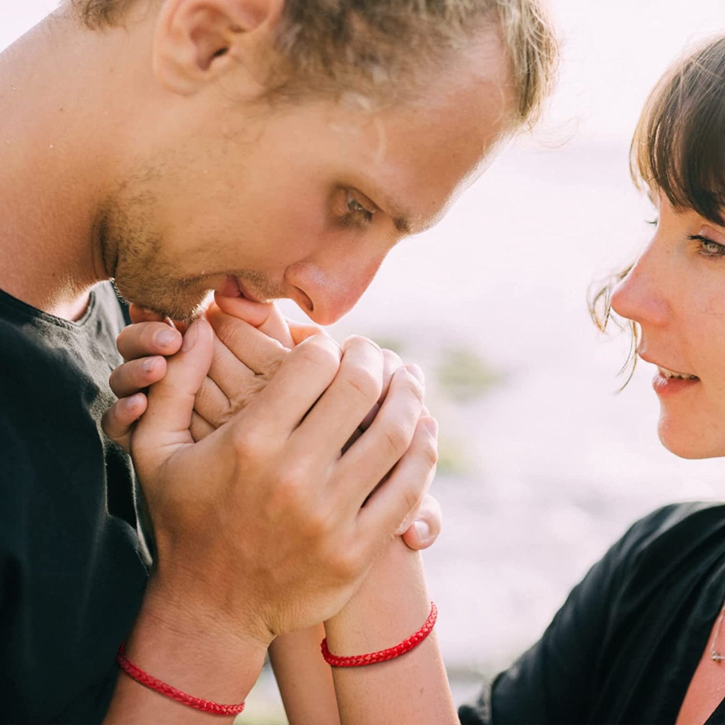 DESIMTION Red String of Fate Good Luck Protection Couples Bracelets for Boyfriend and Girlfriend Him and Her Long Distance Relationships Gifts Apparel & Accessories > Jewelry > Bracelets DESIMTION   