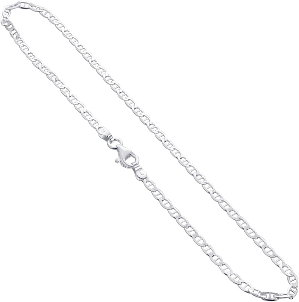 Sterling Silver 3Mm Foot Chain Lobster Clasp Anklet Ankle Bracelets Apparel & Accessories > Jewelry > Anklets Gem Avenue 11.0 Inches  