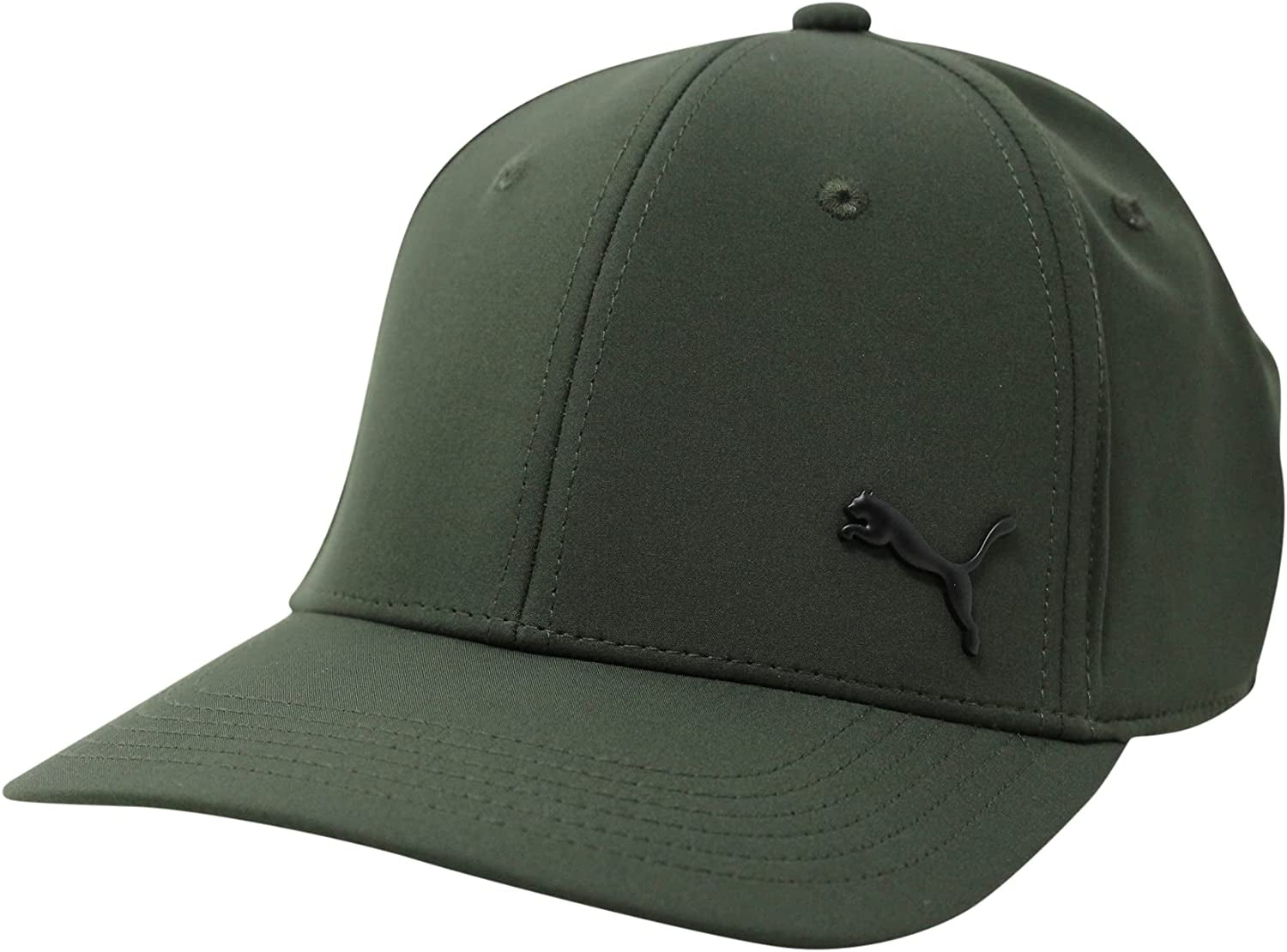 PUMA Evercat Stretch Fit Cap Apparel & Accessories > Clothing Accessories > Hats PUMA Dark Green Small-Medium 