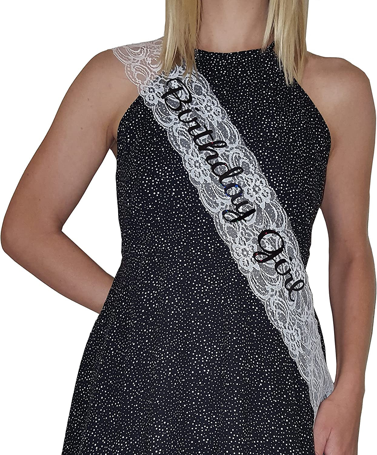 Birthday Girl Lace Sash - Great for Sweet 16, 18Th, 21St, 30Th, 40Th Birthday Parties Apparel & Accessories > Clothing Accessories > Sashes Girlz Nights   