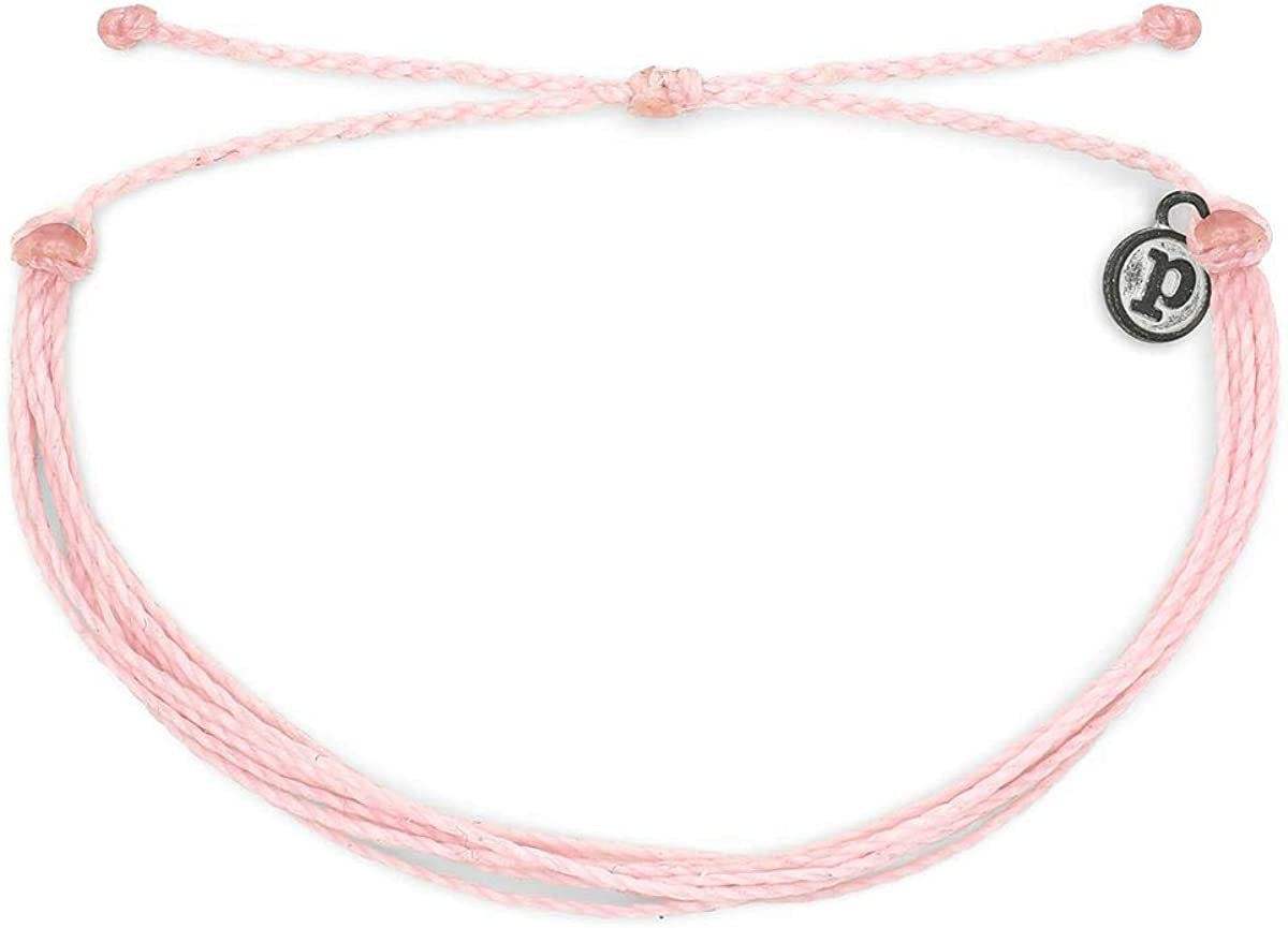 Pura Vida Jewelry Bracelets - 100% Waterproof and Handmade W/Coated Charm, Adjustable Band Apparel & Accessories > Jewelry > Bracelets Pura Vida Bubble Gum  