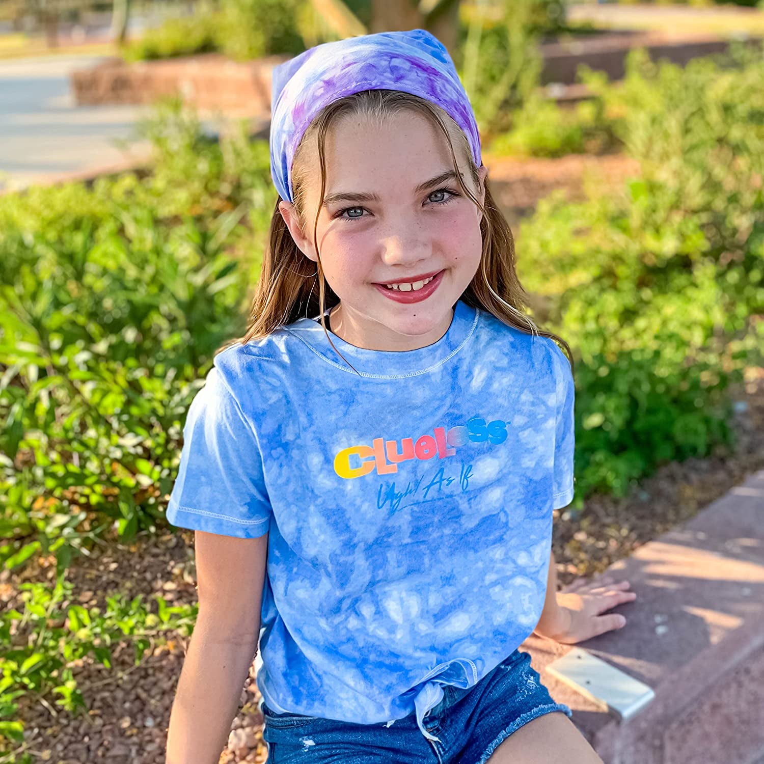 FROG SAC 4 Tie Dye Scarf Headbands for Girls, Tie-Dye Bandana Headband Hair Accessories for Kids, Hair Kerchiefs for Teens, Soft Stretch Girl Head Bands, Cottagecore Boho Bandanas Scarves Apparel & Accessories > Clothing Accessories > Bandanas & Headties FROG SAC   