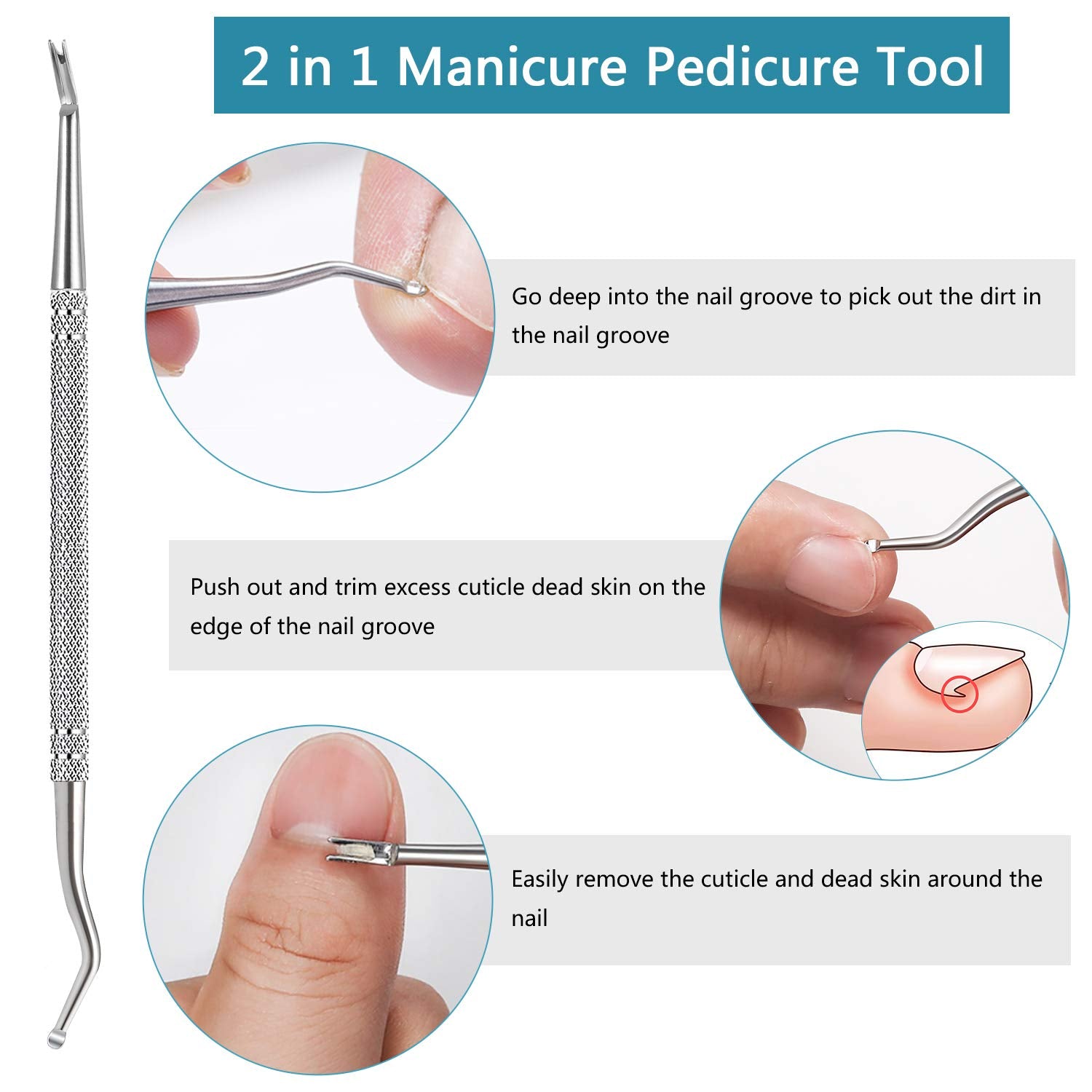 Nail Clippers for Thick Nails, Professional Ingrown Toenail Clippers Podiatrist Tools, Wide Jaw Opening Thick Nail Clippers, Stainless Steel Large Toenail Clippers Pedicure Kit 4 Pcs for Seniors & Men Health & Beauty > Personal Care > Cosmetics > Cosmetic Tools > Nail Tools Ousen Beauty   