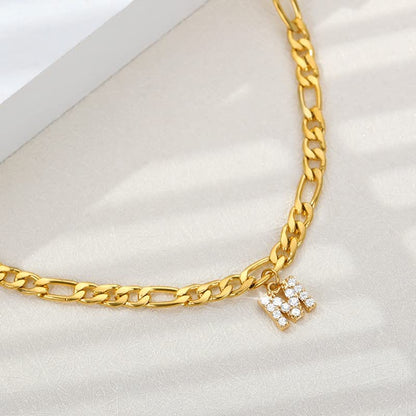 SPRING YOW Letter Ankle Bracelet Anklet Fashion Anklets for Women Zircon Initial Anklet Women Birthday Jewelry - Silver - D Apparel & Accessories > Jewelry > Anklets Generic   
