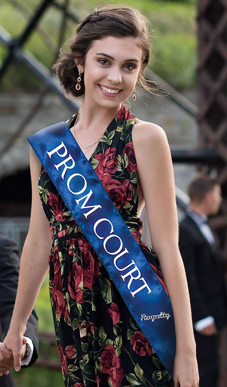 Prom Sash Set, 2 Sashes and 2 Glitter Royalty Pins Apparel & Accessories > Clothing Accessories > Sashes Anderson's   