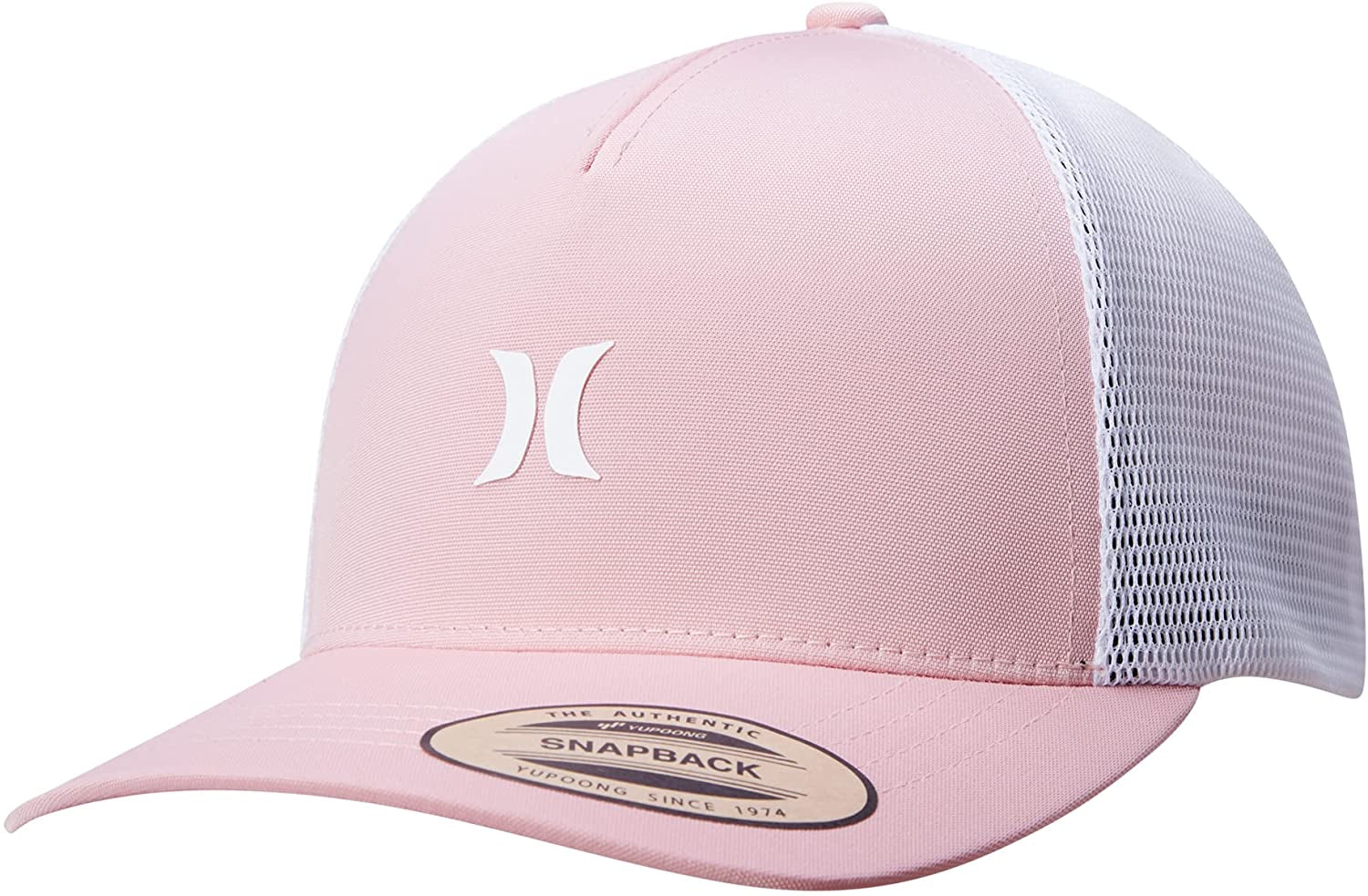 Hurley Women'S Curved Baseball Cap with Snap-Back Closure Apparel & Accessories > Clothing Accessories > Hats Hurley Pink Tint One Size 
