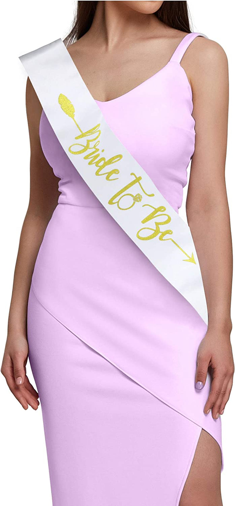 Bachelorettesy Bride Tribe Bridesmaids Sashes - 8 Pack Rose Gold Satin Bachelorette Sashes for Bridal Shower, Bachelorette Parties, Wedding Parties, Girls' Night Out & More! Apparel & Accessories > Clothing Accessories > Sashes Bachelorettesy   