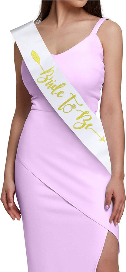 Bachelorettesy Bride Tribe Bridesmaids Sashes - 8 Pack Rose Gold Satin Bachelorette Sashes for Bridal Shower, Bachelorette Parties, Wedding Parties, Girls' Night Out & More! Apparel & Accessories > Clothing Accessories > Sashes Bachelorettesy   