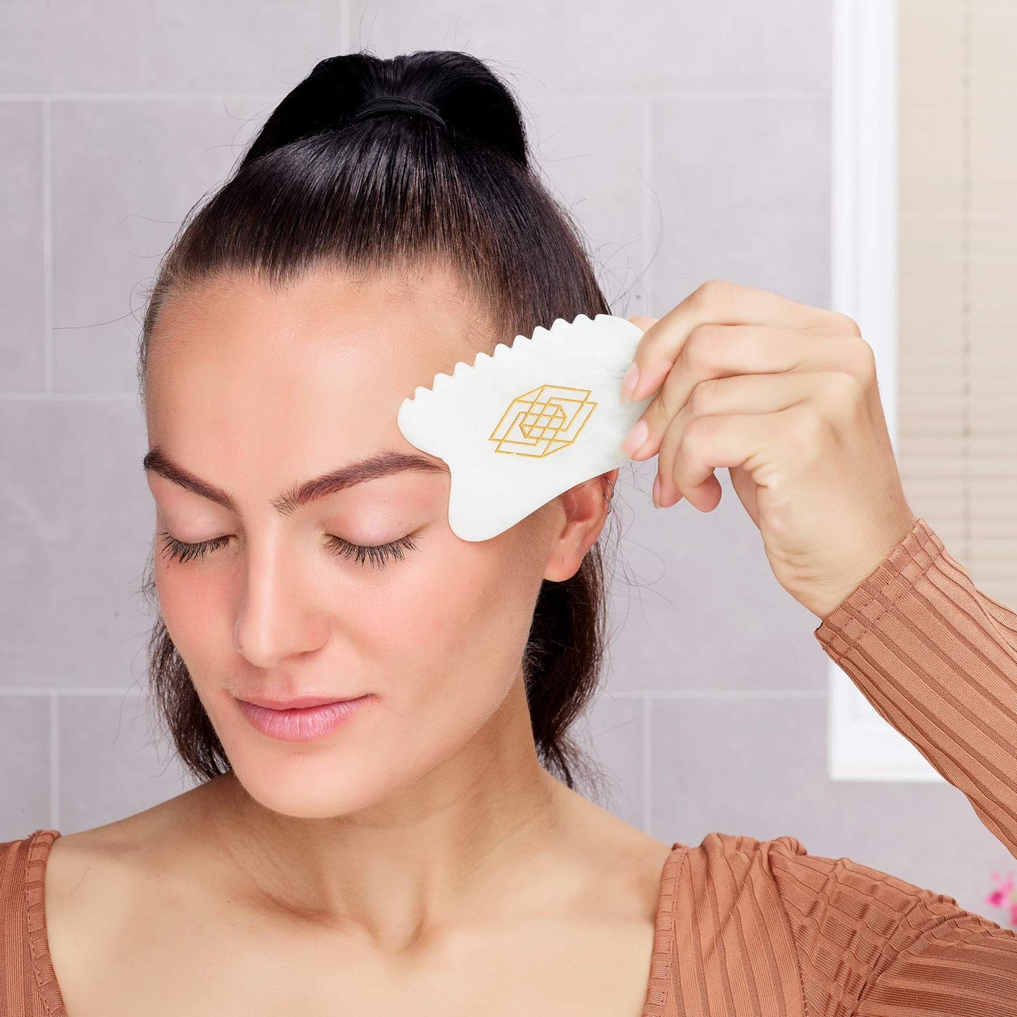 ILLUMINA BEAUTY Gua Sha Facial Tool, Unique 4-Edge Guasha Tool for Face, Jade Gua Sha Stone, Lymphatic Drainage Face Sculpting Tool Health & Beauty > Personal Care > Cosmetics > Cosmetic Tools > Skin Care Tools Illumina Beauty   