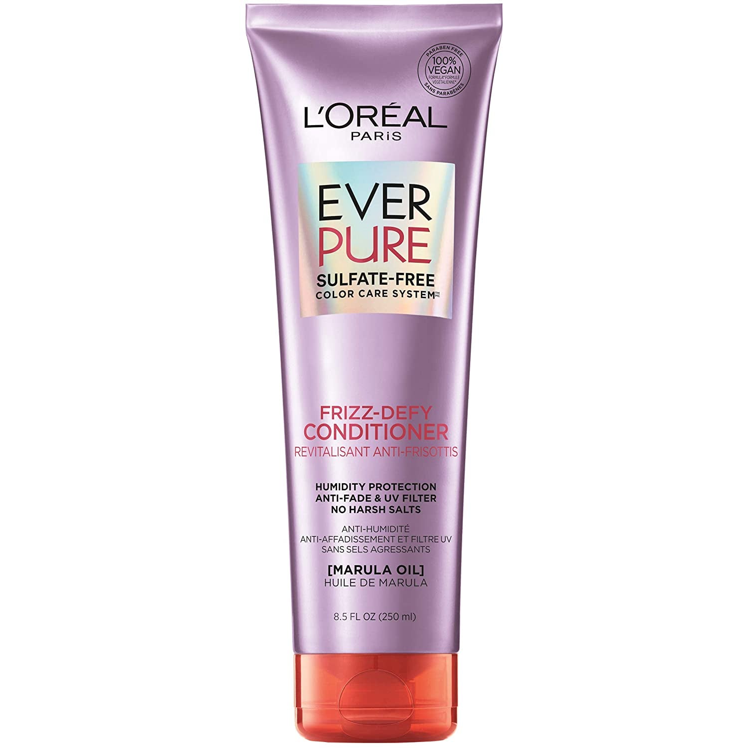 L'Oreal Paris Hair Care Everpure Sulfate Free Frizz Defy Conditioner, with Marula Oil, 2 Count (8.5 Fl; Oz Each) (Packaging May Vary) Health & Beauty > Personal Care > Hair Care L'Oreal Paris Conditioner 8.5 Fl Oz (Pack of 1) 