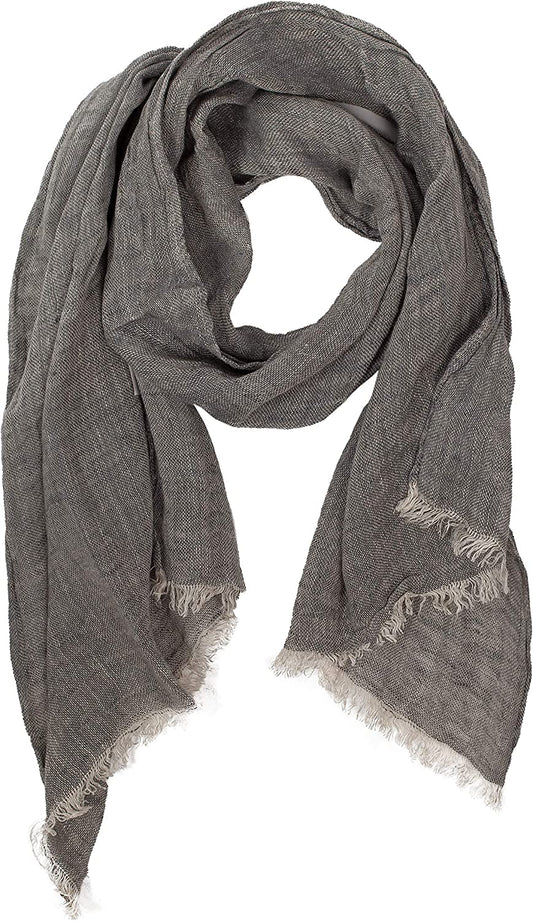 Lusie'S Linen Scarf Shawl Wrap for Women & Men Imported from Europe Apparel & Accessories > Clothing Accessories > Scarves & Shawls LUSIE'S LINEN   