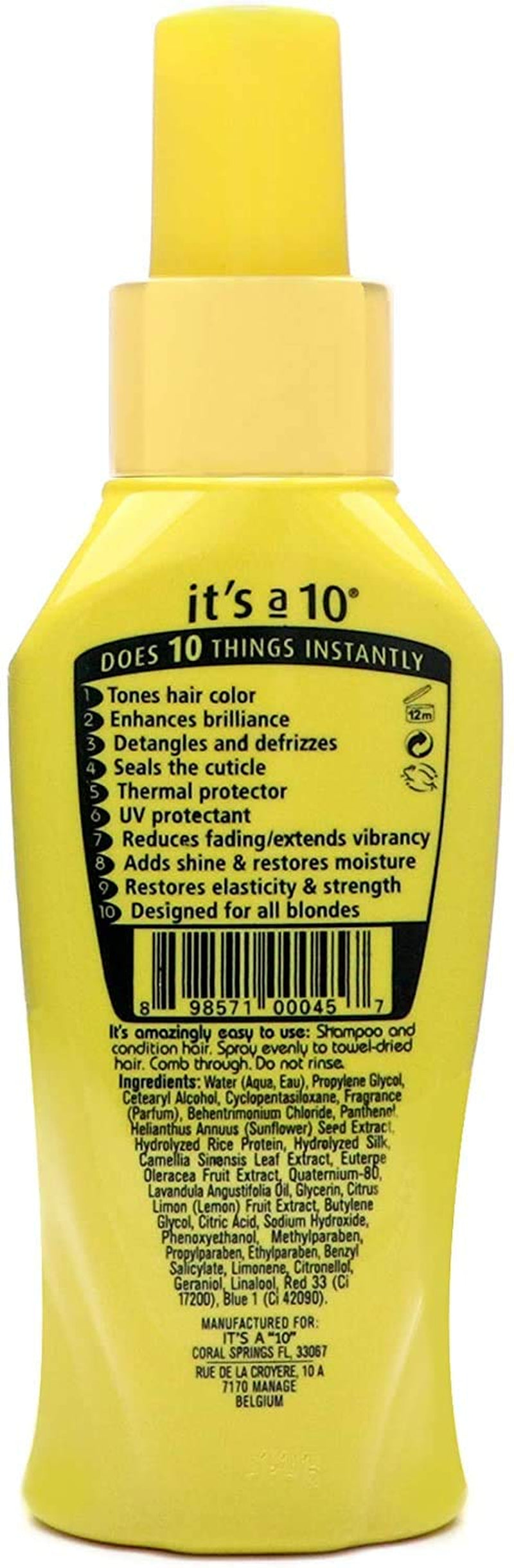 It'S a 10 Haircare Miracle Leave-In for Blondes, 4 Fl. Oz. Health & Beauty > Personal Care > Hair Care It's a 10 Haircare   
