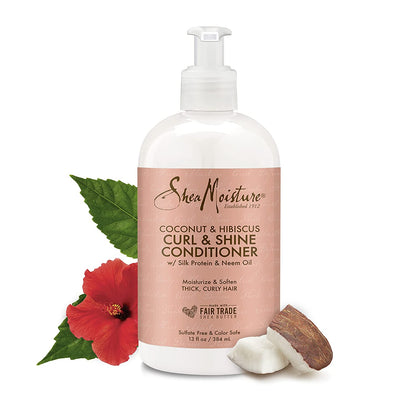 Sheamoisture Conditioner Curl Shine Silicone for Curly Hair Coconut Hibiscus Moisturize & Define 13Oz Health & Beauty > Personal Care > Hair Care SheaMoisture   