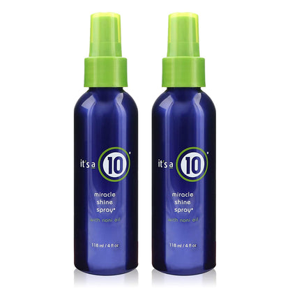 ITS a 10 by It'S a 10 MIRACLE SHINE SPRAY with NONI OIL 4 OZ (Package of 2) Health & Beauty > Personal Care > Hair Care it's a 10   
