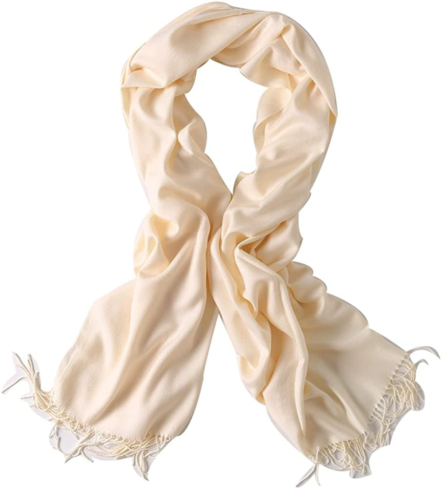 Bellonesc Cashmere Scarf Shawls for Women and Men Apparel & Accessories > Clothing Accessories > Scarves & Shawls Beillonesc Milk White  