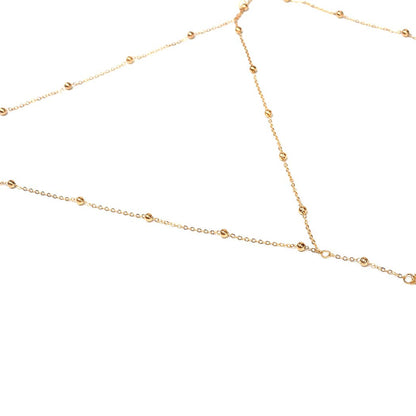 Asooll Crystal Rhinestone Bead Body Chain Harness Body Jewelry Bikini Bra Infinite Personality Body Chain Accessories for Women and Girls (Gold) Apparel & Accessories > Jewelry > Body Jewelry Asooll   