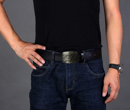 Belt Buckles of Ghost Skeleton Pirate Skull Design Cowboy Style Apparel & Accessories > Clothing Accessories > Belt Buckles Moranse   