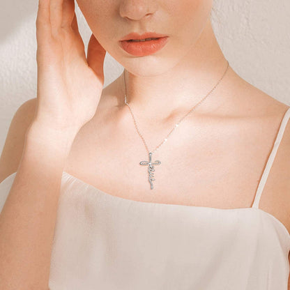 Faith Cross Necklace Jesus Religious Jewelry Gifts for Women