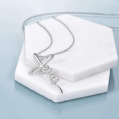 Faith Cross Necklace Jesus Religious Jewelry Gifts for Women
