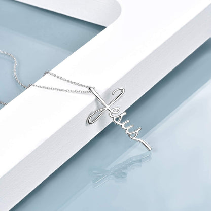 Faith Cross Necklace Jesus Religious Jewelry Gifts for Women