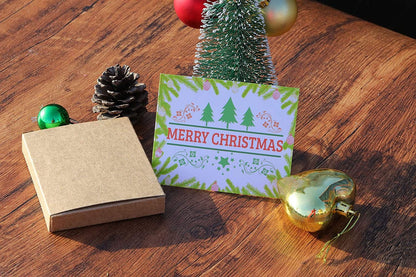 Fashion Silver Christmas Tree Earrings for Girls Women, Celebration Decoration Dangle Earrings, the Silver Lines Are Interlaced with Red Oil Drops, Christmas Gift for Women