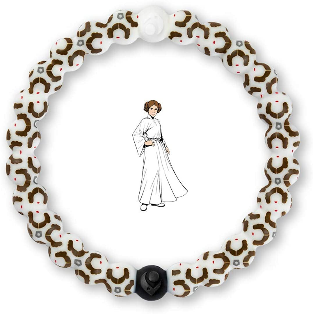 Lokai the Star Wars Collection Bracelets - Silicone Beaded Bracelets for Women & Men, Jewelry Fashion Bracelets Slide-On for Comfortable Fit Apparel & Accessories > Jewelry > Bracelets Lokai Star Wars - Princess Leia Large 