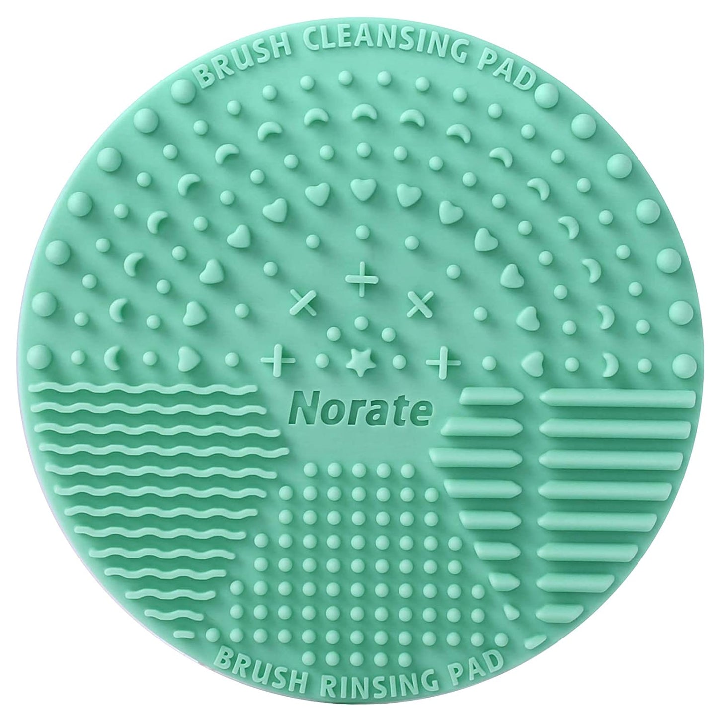 Brush Cleaning Mat, Silicone Makeup Cleaning Brush Scrubber Mat Portable Washing Tool Cosmetic Brush Cleaner with Suction Cup for Valentines Day Health & Beauty > Personal Care > Cosmetics > Cosmetic Tools > Makeup Tools Norate Green  