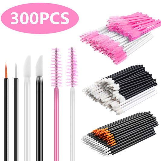 Disposable Mascara Wand INFILILA Makeup Applicators Kit-100Pcs Mascara Wands，100Pcs Eyeliner Brushes，100Pcs Lip Applicators 300PCS Disposable Makeup Applicators Tools Kit 6 Styles Health & Beauty > Personal Care > Cosmetics > Cosmetic Tools > Makeup Tools NXJ INFILILA   