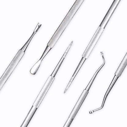 Ingrown Toenail Tool Kit, 3 Pack Stainless Steel Double Sided Pedicure Nail File Lifter Spoon Nail Pusher Cleaner Professional Pedicure Tools Health & Beauty > Personal Care > Cosmetics > Cosmetic Tools > Nail Tools Binzhiruosong   
