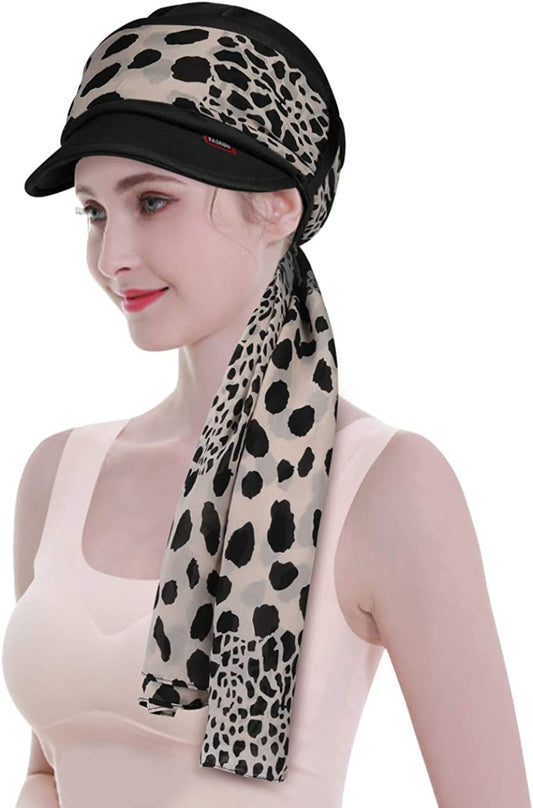 WETOO Newsboy Hat for Women Visor Beret Cap Chemo Scarf Headwear Turban Apparel & Accessories > Clothing Accessories > Headwear WETOO   