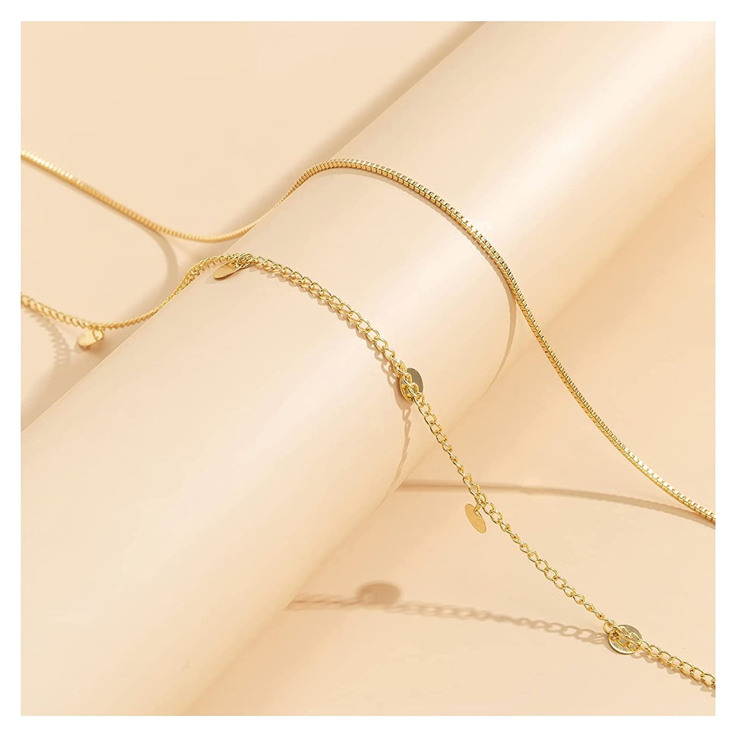 Simple Multilayer Waist Chain Beach Bikini Belly Waist Chain Adjustable Sequin Waist Belly Chain Summer Body Chain for Women and Girls (Waist Jewelry) Apparel & Accessories > Jewelry > Body Jewelry Courmoek   