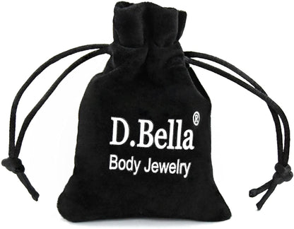 D.Bella 16G 14G Variety of Sizes Horseshoe Rings Surgical Steel Nose Septum Horseshoe Hoop Earring Eyebrow Tragus Lip Rings Daith Helix Piercing Jewelry for Women Men 6-12Mm Smily Piercing Jewelry Apparel & Accessories > Jewelry > Rings D.Bella   