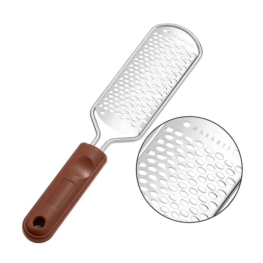 Makartt Callus Remover for Feet Metal Foot Rasp File Professional Colossal Stainless Steel Foot Scrubber Dead Skin Remover Pedicure Supplies for Foot Care, Can Be Used on Both Dry and Wet Feet Health & Beauty > Personal Care > Foot Care Makartt 1 Count (Pack of 1)  